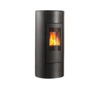 Poêle à granulés Wodtke soleo.nrg H10 air+ 6/8 kW Décor avant en céramique graphite, 8 kW