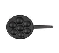 Poêle à Gril Takoyaki à 7 Trous, en Fonte Antiadhésive, pour la Cuisine à Domicile, Parfaite pour de Délicieux Petits Déjeuners