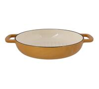 Poêle à grill - COSY & TRENDY - FONTESTIC - Fonte émaillée - Ø28 cm - Tous feux dont induction - Ambre