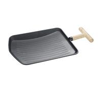 Poêle à Grill Poignée Résistante à la Chaleur et Anti-Adhésive | Plancha Barbecue de Cuisson Pour Débutants, Professionnels, Jardin, Plage, Rassemblement, Viande Et