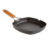Poêle à Griller 20 x 20cm, Induction, Antiadhésive, Fonte d'Aluminium Sans PFOA, Wecook, Ecostone, , Noir Noir G