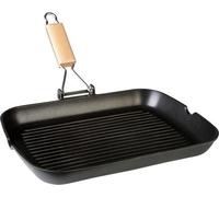 Poêle à griller à induction, 34 x 24 cm, brillante, revêtement antiadhésif, pour cuisinières à gaz et vitrocéramiques