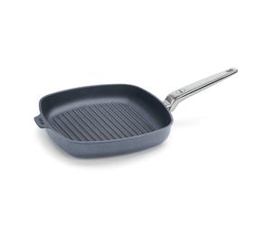 Poêle à griller DIAMOND LITE PRO 28 x 28 cm, manche inox, titane, WOLL
