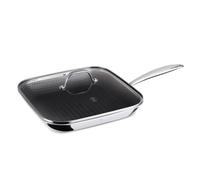 Poêle à griller en acier inoxydable avec surface antiadhésive et couvercle 28 cm Eternal Collection - BERLINGERHAUS