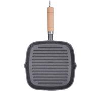 Poêle à griller en fonte avec revêtement antiadhésif pour griller et rôtir