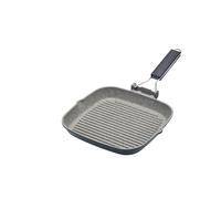 Poêle à griller en fonte d'aluminium 20cm - poignée rabattable - MasterClass