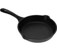 Poêle à griller et à rôtir - 16,5 cm - Poignée allongée - Poignée en fer forgé - Noir