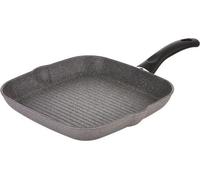 Poêle à griller grise 28 cm, sans , sans nickel, en granit