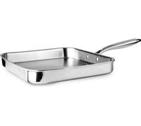 Poêle à griller Ibili Triply Natural, acier inoxydable/aluminium, 28 x 28 x 4 cm, argent