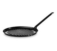 Poêle à Griller Induction 22 cm Acier Émaillé, Tous Feux Vitrocéramique Gaz Four, Briebe, Levante, , Noir Noir G