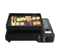 Poêle à griller pour cuisinière sur le dessus - Grille carrée en | Poêles | Même répartition de la chaleur | 25.7x22.7x3.1cm barbecue antiadhésif, design plat compact cuisine intérieure