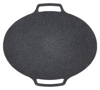Poêle à griller ronde, diamètre 30 cm, avec revêtement antiadhésif, compatible gaz et induction