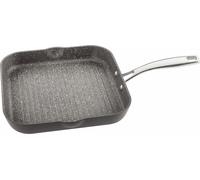 Poêle à griller Stellar, aluminium, 28 x 26 x 4,5 cm, noir/argent