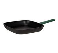 Poêle à Grilller avec Rayures - Noir Vert 28 x 28 cm Aluminium G
