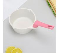 Poêle à Huile Compacte 24cm Revêtement Marbre Antiadhésif pour Friture Saine - Manche pour bois Hêtre Ergonomique Cuisson Four pour airfryer(pink)