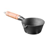 Poêle à Induction Friteuse Portable en Fer, Chauffage Lait, Randonnée | Bac à Huile de Combustion, Marmite Résistante à Chaleur, Fournitures Cuisine, pour Pique-niques