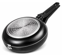 Poêle à omelette Crêpière - Double revêtement antiadhésif - Induction - Ø 24 cm - Noir