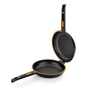 Poêle à Omelette Double - BRA - Efficient Duo - 20 cm - Fonte d'Aluminium - Antiadhésif 100% PFOA