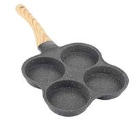 Poêle à omelette Poêles à frire antiadhésives 4 trous Petit-déjeuner Pancake Maker Batterie de cuisine pour cuisinière à gaz à induction