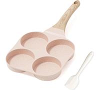 Poêle à omelette ronde anti-adhésive 4 trous pour induction & camping