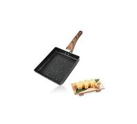 Poêle à omelette tamagoyaki, mini-poêle à frire japonaise rectangulaire antiadhésive, 6,1 x 7,3 x 13,8 po