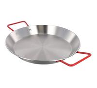 Poêle à Paella 20cm en Acier Inoxydable Fond Plat et Double Poignée Pour Cuisine Espagnole - 1 Pièce Femeo