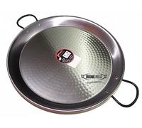 Poele a Paella en Acier Poli 46 cm 12 parts