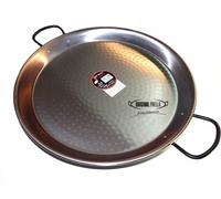 VAELLO - Plat à Paella en Métal - Plat de Cuisson Résistant - Accessoire de Cuisine Extérieure Facile à Nettoyer - Poêle à Paella à 2 Poignées - Ø 50 cm