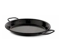Garcima 5020625 Poêle à paella Valenciana émaillée 7 personnes/36 cm, Noir, 47 x 36 x 6 cm
