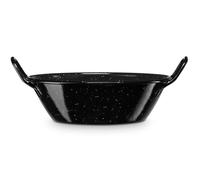 Poêle à Paella Induction 14cm, Acier Émaillé, Casserole Profonde 0,4 L Tous Feux Briebe Levante Noir