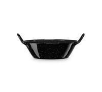 Poêle à Paella Induction 14cm, Acier Emaillé, Casserole Profonde 0,4 L Tous Feux Levante Noir