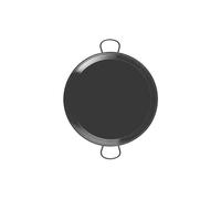 Poêle À Paella Marque Vaello En Fer Émaillé 2 Poignées Diamètre 36 Cm