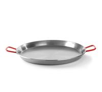 Poêle à paella ronde en acier avec poignées, diamètre 550 x 100 mm