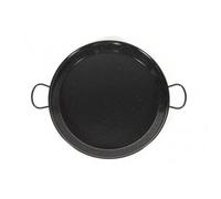 VAELLO - Plat à Paella en Métal Émaillé - Plat de Cuisson Résistant - Accessoire Cuisine Extérieure Facile à Nettoyer - Poêle à Paella à 2 Poignées, Ø 46 cm