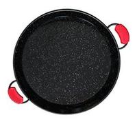 Briebe Poêle à paella Valencienne PAN46 46 cm – acier émaillé antiadhésif, 12 pers., gaz/four – Noir