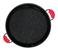 briebe Poêle à Paella Valencienne Émaillée 55 cm, Acier Émaillé Antiadhésif, 16 Portions de Paella Adaptées au Gaz, au Four