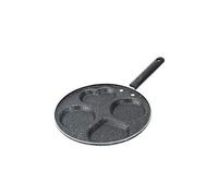 Poele a pancakes 24cm, poêle antiadhésive à 4 trous pour crêpe à l'omelette pancake plett(trous ronds trous en forme)