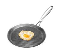 Poêle À Pancakes Anti-Adhésive Grill De Cuisson En Acier Inoxydable