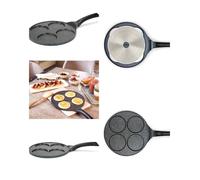 Poêle à pancakes - LIVOO - 26 cm - 4 empreintes Ø10 cm - Aluminium forgé - Tous feux (induction)