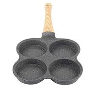 Poêle à Pancakes, Poêle à Crêpes 4 trous Poêle antiadhésive Poêle à Omelette pour Oeuf au Plat, Hamburger