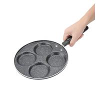 poêle à pancakes,Poêle à Pancakes de 4 Trous,4 Trous Mini Poêle à Crêpes,poele a pancakes,poele pancakes induction,poêle à pancake, poêle à œufs antiadhésive poêles à frire pour pancakes, œufs, 24cm