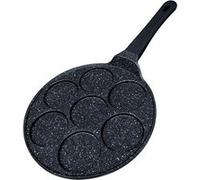 Poêle à Pancakes pour 7 Personnes avec Revêtement Antiadhésif Minéral Signature Noir Noir