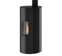 Poêle à pellets chauny Noir 6Kw Sortie dessus - GODIN - 493002