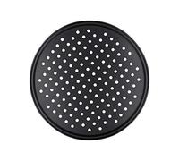 Poêle à Pizza Perforée en Acier au Carbone, Antiarina, avec Trous, Plaque de Cuisson, Support de Vaisselle, Outil de Cuisson Red Plastic spatula