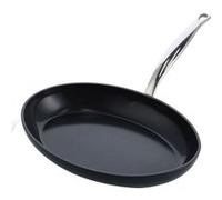 GreenPan Poêle universelle Barcelona Pro – Rond, Aluminium, Céramique, 220 °C, Noir