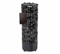 Poêle à sauna Harvia Cilindro XW WiFi Noir 6.8 kW | avec panneau de commande Xenio WiFi séparé | PC70MXW