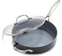 Poêle à sautéir GreenPan Valencia Pro, 28 cm, avec couvercle, capacité de 4,2 litres, revêtement antiadhésif en céramique