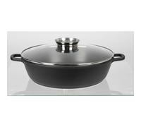 Poêle À Servir En Aluminium Noir 32 Cm 4,5 L Casserole Rôtir Induction Four Neuf