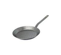 De Buyer – Poêle à steaks MINERAL B 28 cm – Acier, fabriquée en France, anti-adhérence naturelle