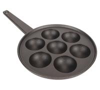 Poêle à takoyaki antiadhésive à 7 trous, fabricant de fonte creusée et agrandie pour une utilisation dans les cuisines de restaurants, d'hôtels et de ménages